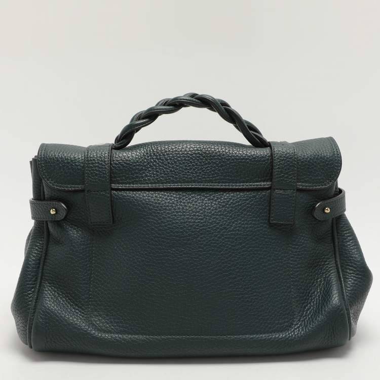 Pre Owned Mulberry Green Leather Alexa Shoulder Bag