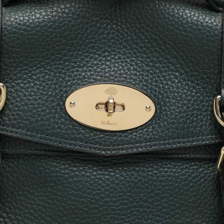 Pre Owned Mulberry Green Leather Alexa Shoulder Bag