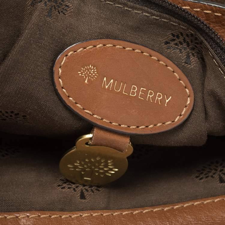 Pre Owned Mulberry Brown Leather Mini Alexa Crossbody Bag