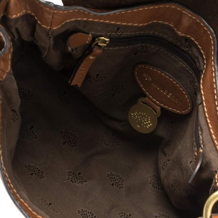 Pre Owned Mulberry Brown Leather Mini Alexa Crossbody Bag