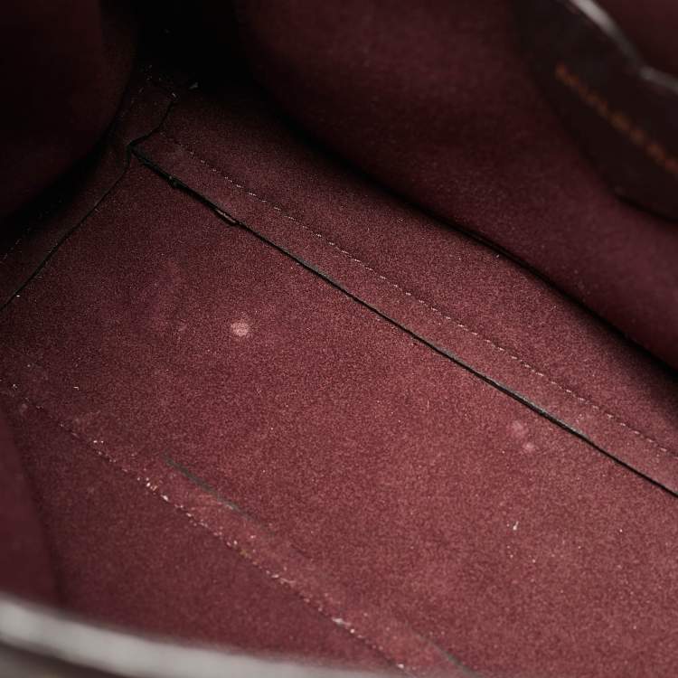 Pre Owned Mulberry Burgundy Leather Cara Delevigne Studded Convertible Backpack