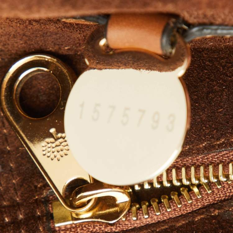 Pre Owned Mulberry Brown Scalloped Leather Bayswater Satchel
