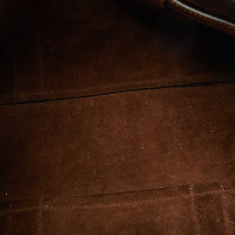 Pre Owned Mulberry Brown Scalloped Leather Bayswater Satchel