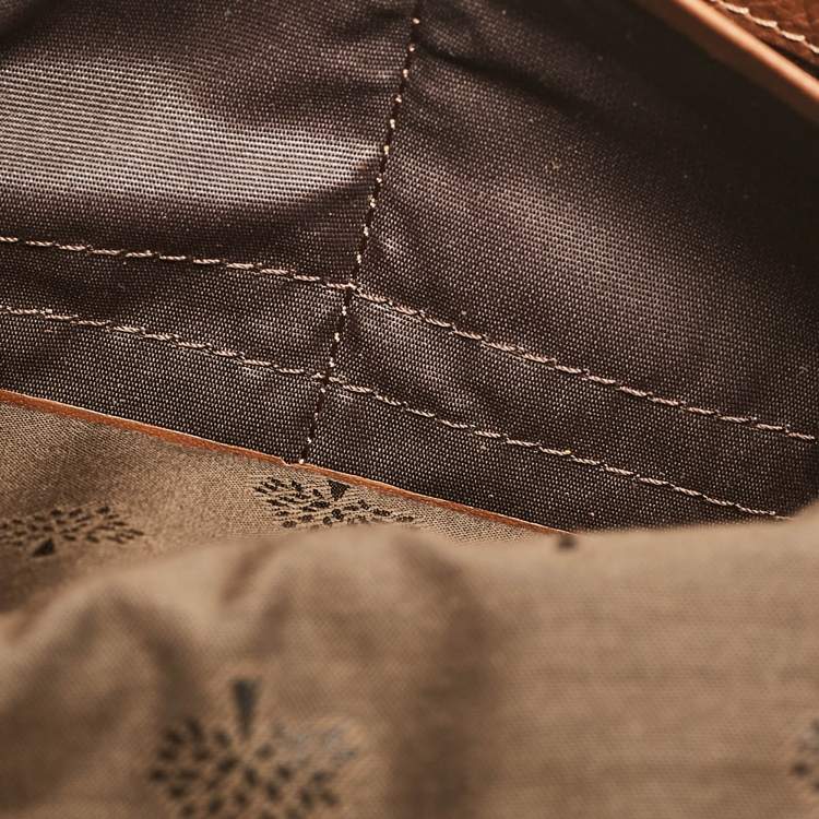 Pre Owned Mulberry Brown Leather Flap Continental Wallet
