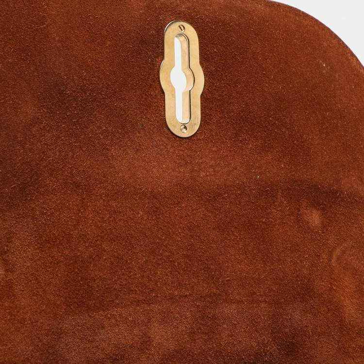 Pre Owned Mulberry Brown Leather Amberley Shoulder Bag