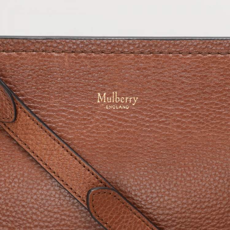 Pre Owned Mulberry Brown Leather Amberley Shoulder Bag