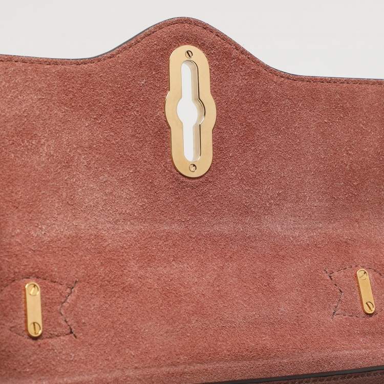 Pre Owned Mulberry Nude Pink Leather Mini Seaton Top Handle Bag