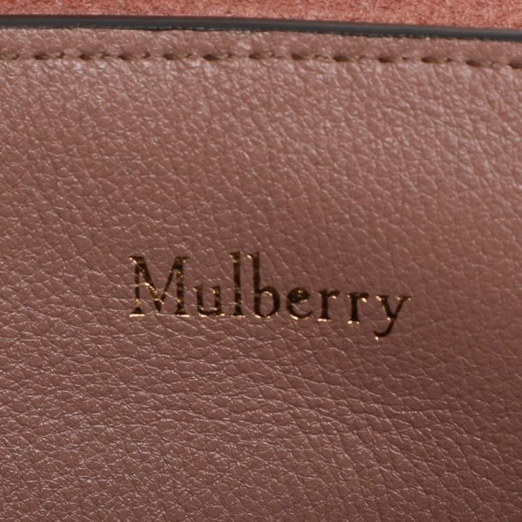 Pre Owned Mulberry Nude Pink Leather Mini Seaton Top Handle Bag