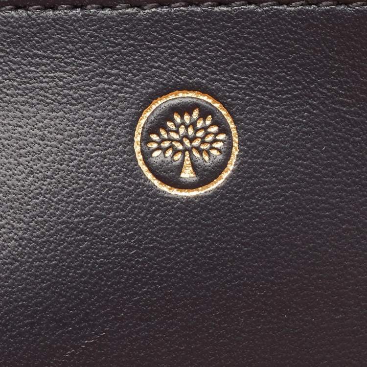 Pre Owned Mulberry Orange Leather Amberley Clutch