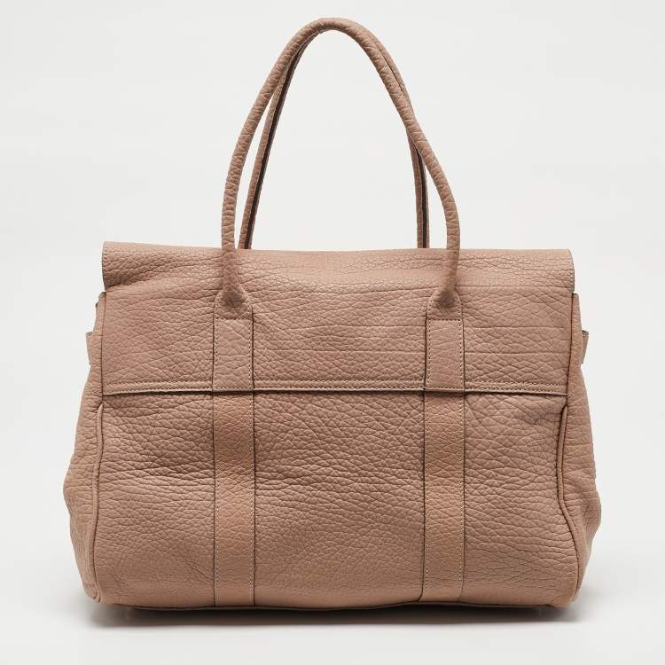 Pre Owned Mulberry Dusty Pink Leather Bayswater Satchel