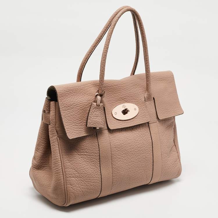 Pre Owned Mulberry Dusty Pink Leather Bayswater Satchel