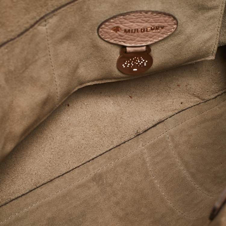 Pre Owned Mulberry Dusty Pink Leather Bayswater Satchel