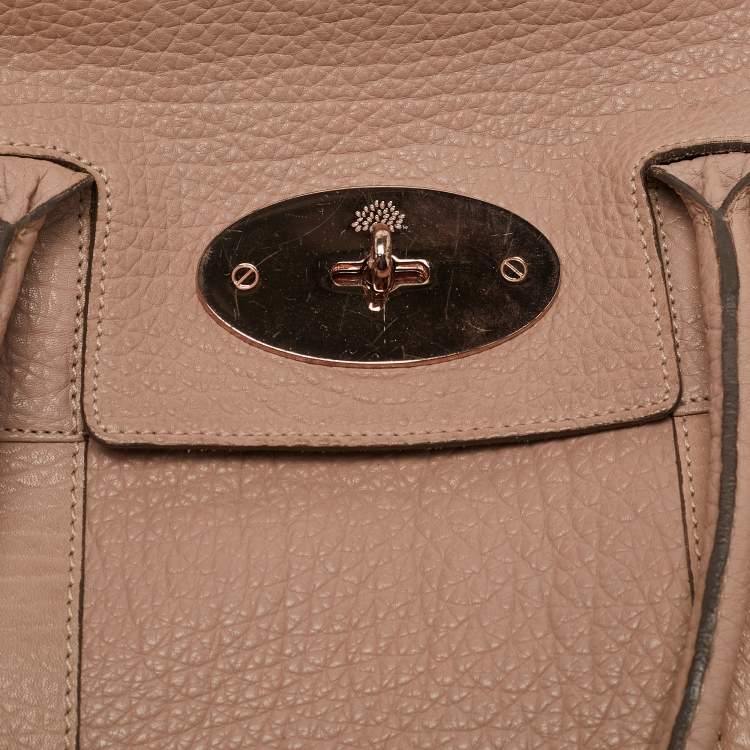 Pre Owned Mulberry Dusty Pink Leather Bayswater Satchel
