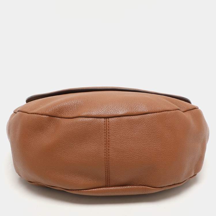 Pre Owned Mulberry Brown Leather Effie Flap Hobo