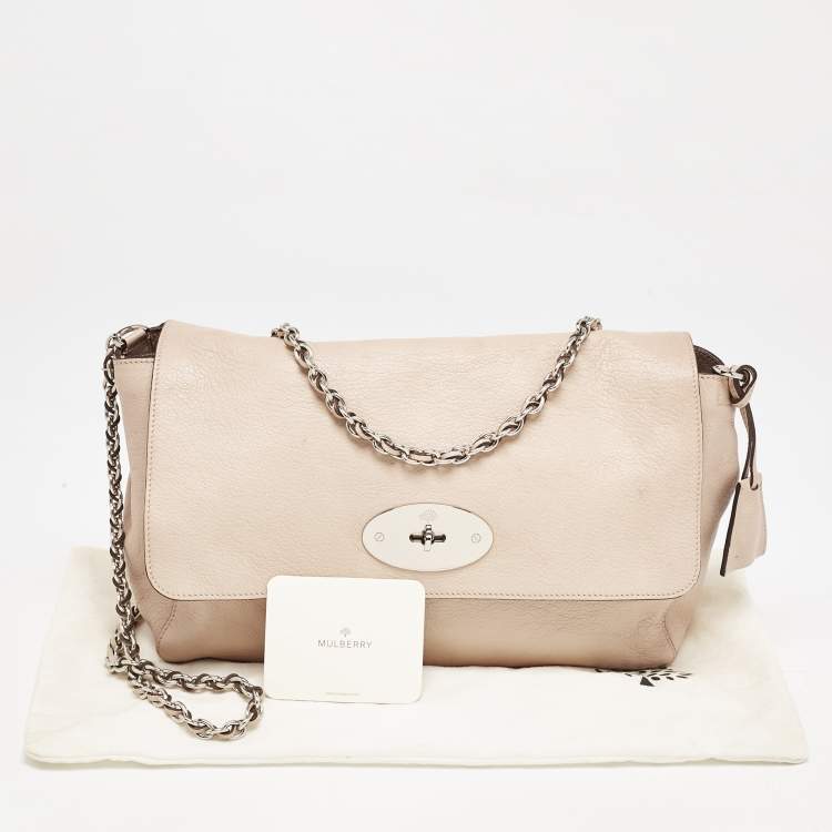 Pre Owned Mulberry Blush Pink Leather Large Lily Shoulder Bag