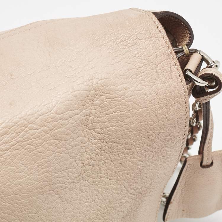 Pre Owned Mulberry Blush Pink Leather Large Lily Shoulder Bag