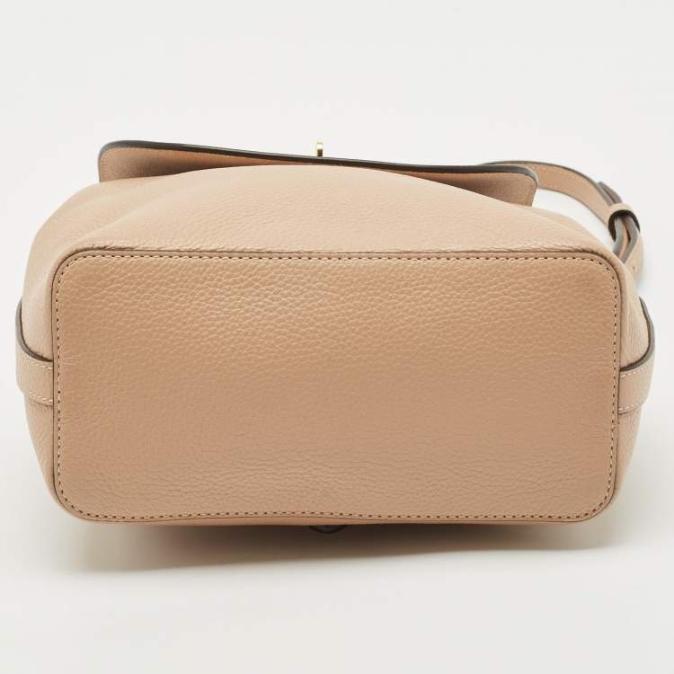 Pre Owned Mulberry Beige Leather Mini Bayswater Backpack