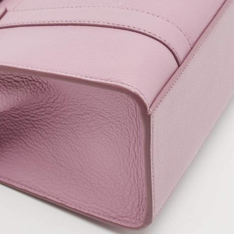 Pre Owned Mulberry Lavender Leather Mini Zipped Bayswater Tote