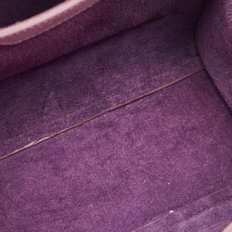 Pre Owned Mulberry Lavender Leather Mini Zipped Bayswater Tote