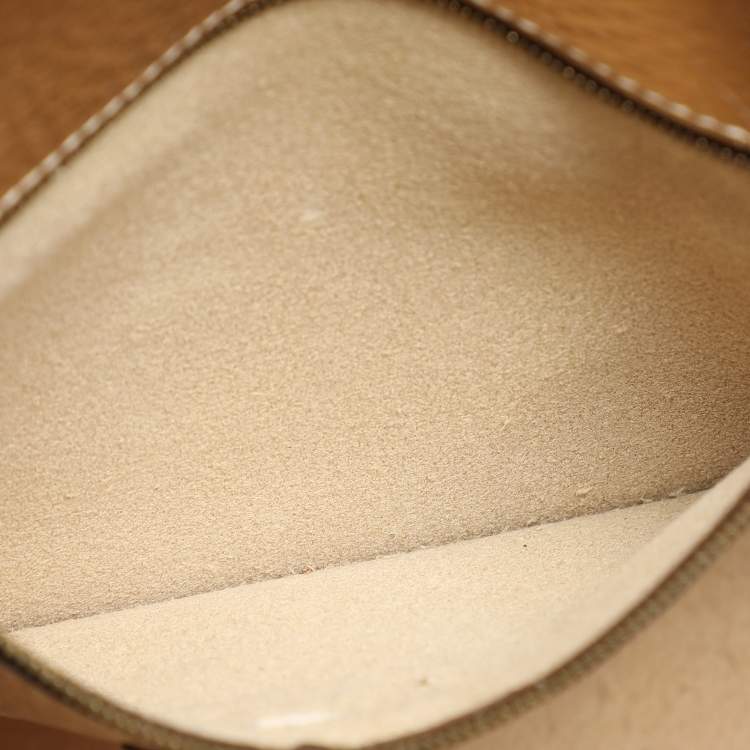 Pre Owned Mulberry Gold Leather Roxanne Satchel