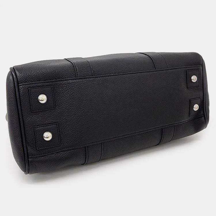 Pre Owned Mulberry Black Leather Bayswater bag