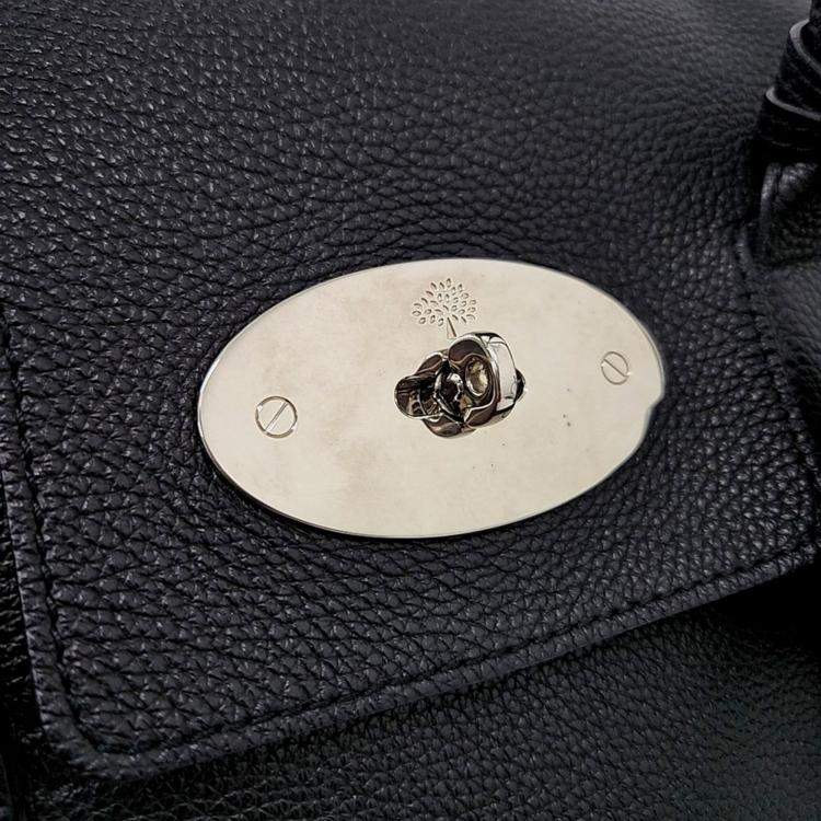 Pre Owned Mulberry Black Leather Bayswater bag
