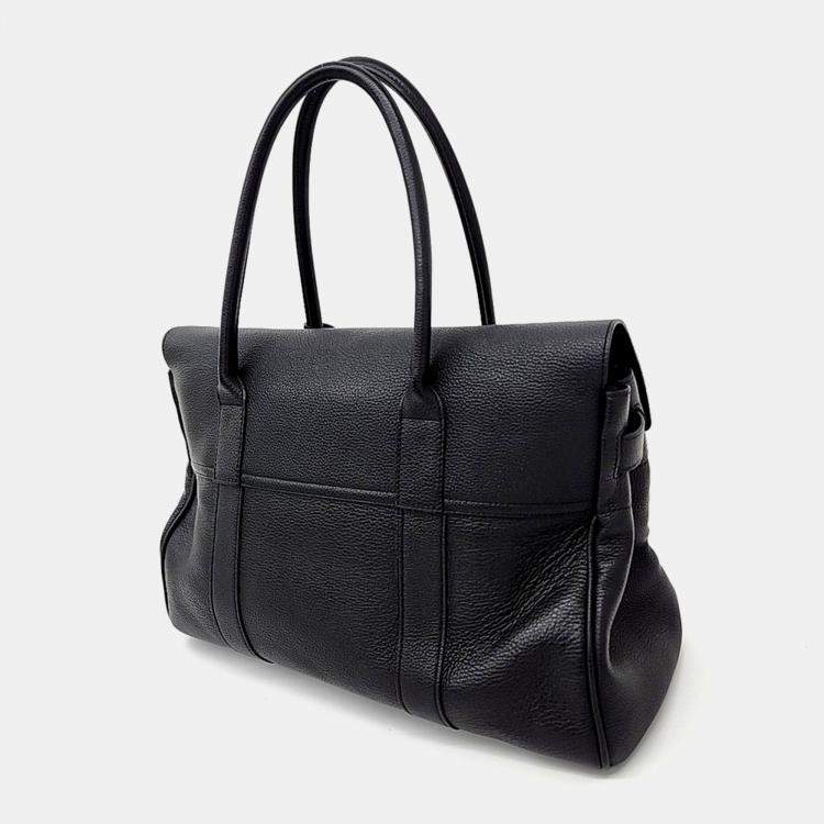 Pre Owned Mulberry Black Leather Bayswater bag