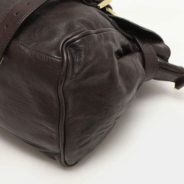 Pre Owned Mulberry Brown Leather Alexa Satchel