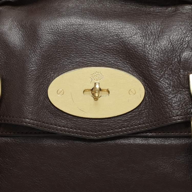 Pre Owned Mulberry Brown Leather Alexa Satchel