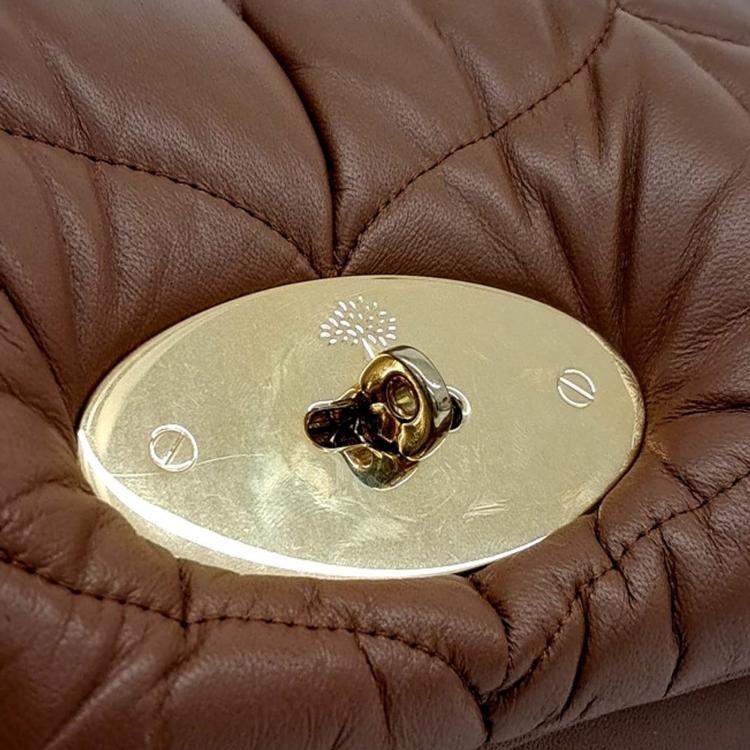 Pre Owned Mulberry Brown Leather Little Softy