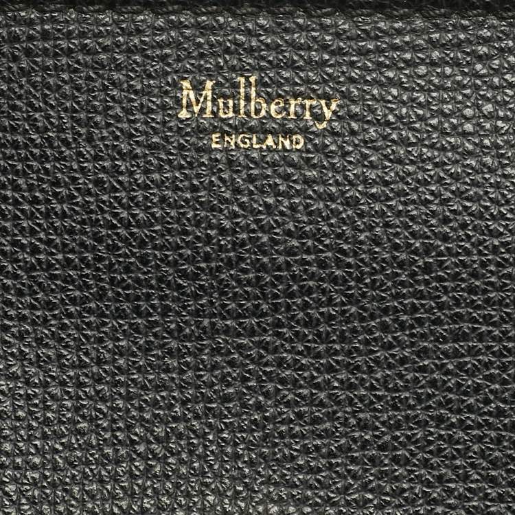 Pre Owned Mulberry Black Leather Amberley Chain Clutch