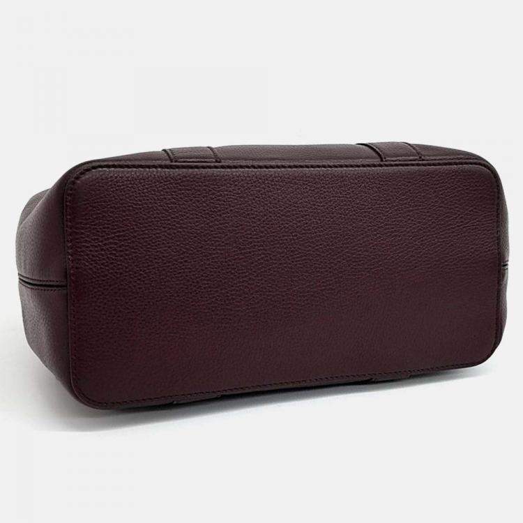 Pre Owned Mulberry Bayswater Burgundy Leather Backpack