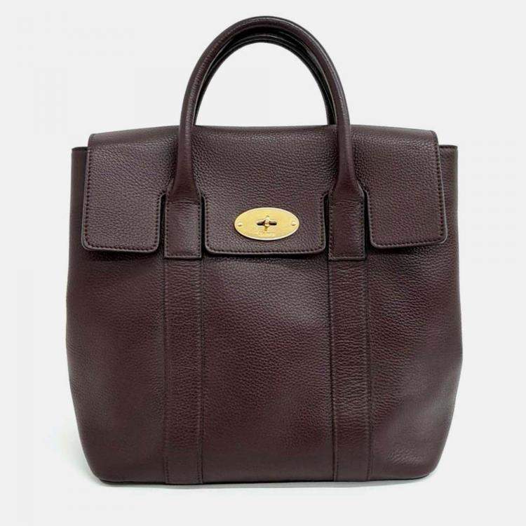 Pre Owned Mulberry Bayswater Burgundy Leather Backpack