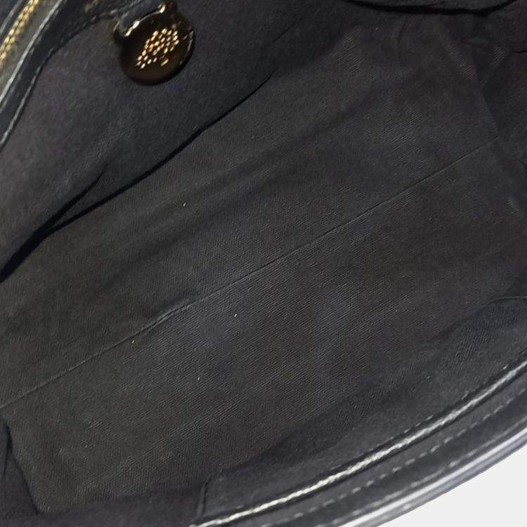 Pre Owned Mulberry Black Leather Primrose Tote and Shoulder Bag