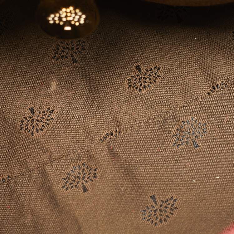 Pre Owned Mulberry Orange Python Embossed Leather The Alexa Satchel