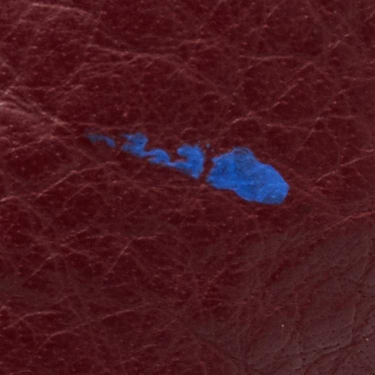 Pre Owned Mulberry Dark Burgundy Leather Alexa Top Handle Bag