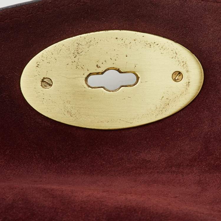 Pre Owned Mulberry Dark Burgundy Leather Alexa Top Handle Bag