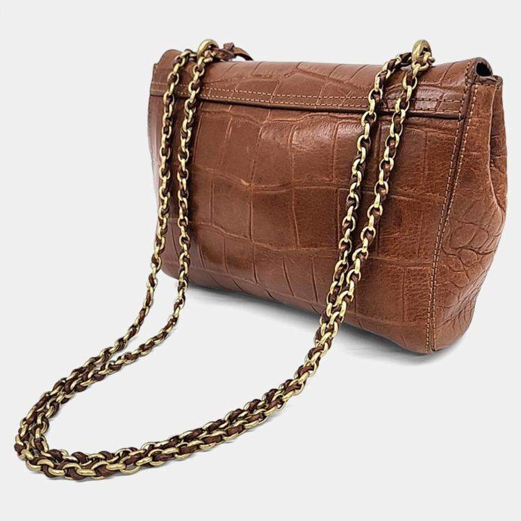 مملوكة مسبقًا Mulberry Brown Leather Lily Bag