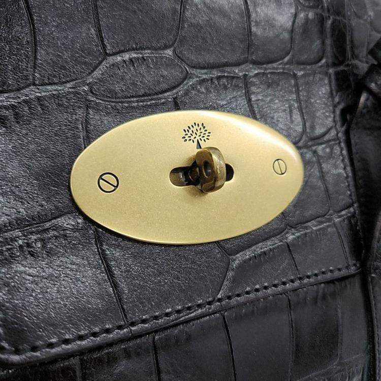 Pre Owned Mulberry Black Leather Bayswater