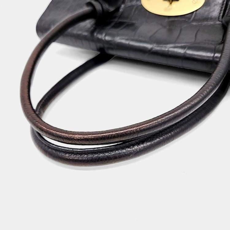 Pre Owned Mulberry Black Leather Bayswater