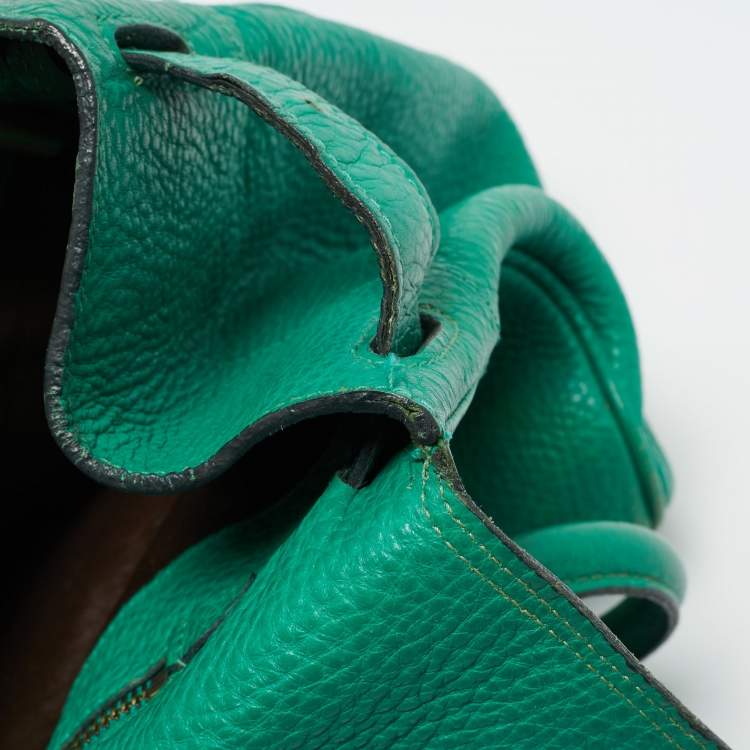 Pre Owned Mulberry Green Leather Bayswater Satchel