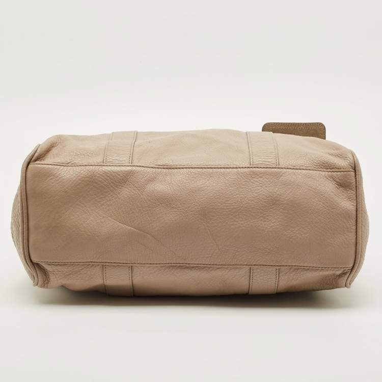 مملوكة مسبقًا Mulberry Bayswater Beige Leather Satchel