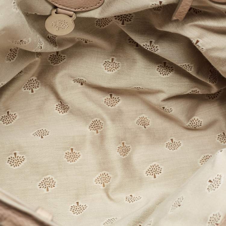 مملوكة مس بقًا Mulberry Bayswater Beige Leather Satchel