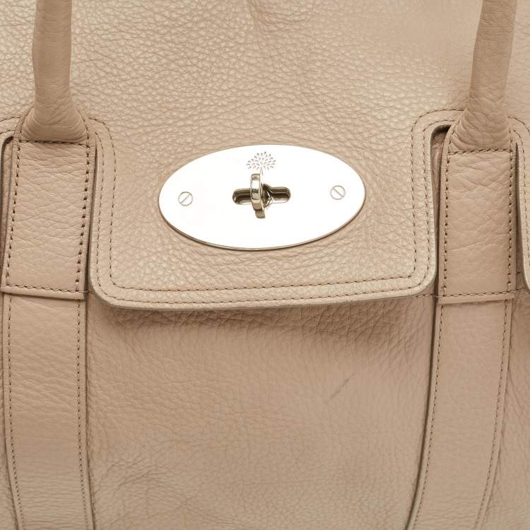 مملوكة مسبقًا Mulberry Bayswater Beige Leather Satchel