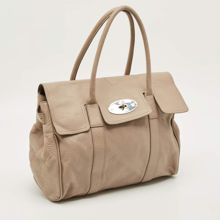 مملوكة مسبقًا Mulberry Bayswater Beige Leather Satchel