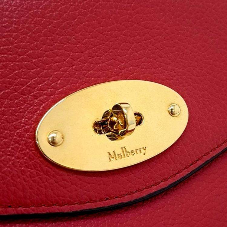 Pre Owned Mulberry Red Leather Dali Crossbody Bag