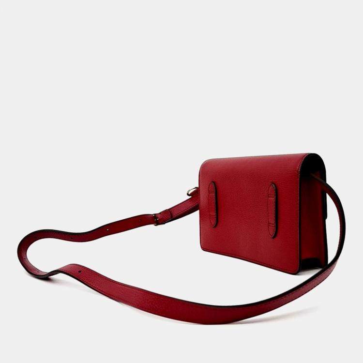 Pre Owned Mulberry Red Leather Dali Crossbody Bag