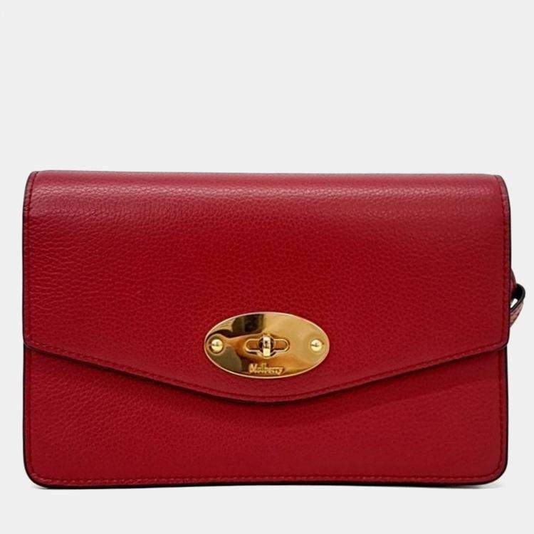 Pre Owned Mulberry Red Leather Dali Crossbody Bag