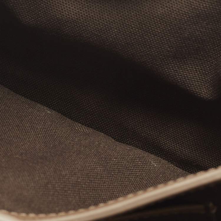 Pre Owned Mulberry Bayswater Dark Beige Leather Shoulder Bag