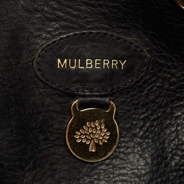 Pre Owned Mulberry Bayswater Heritage Black Leather Tote